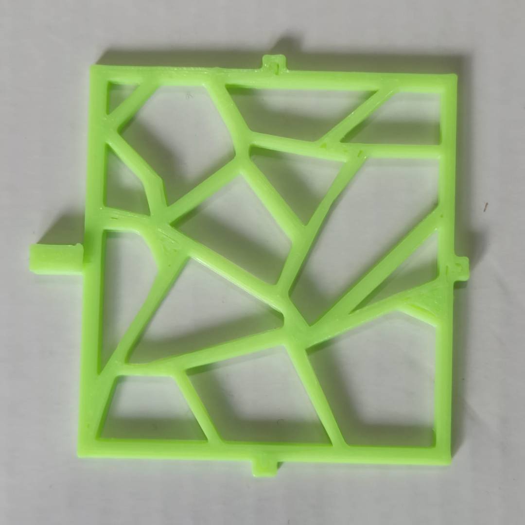 Yeşil Renk 5x5 Cm Moss Standı Raf - Salınım Yapmaz - 1 Adet 3D Dıy