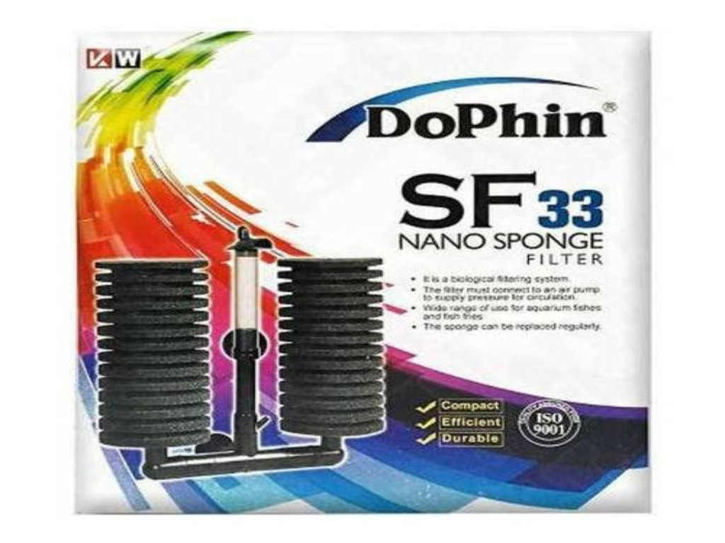 Dophin Sf 33 Çift Süngerli Motorsuz Pipo Büyük Filtre 1 Adet