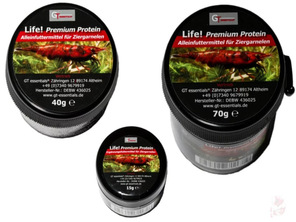 GT Essentials - Life ! - Premium Protein 70 Gr İthal Karides Yemi Shrimp Food