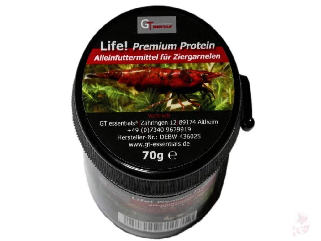 GT Essentials - Life ! - Premium Protein 70 Gr İthal Karides Yemi Shrimp Food