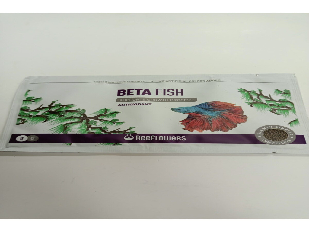 ReeFlowers Beta Fısh 15 Gr Fish Balık Yemi Food SKT:05/2025 