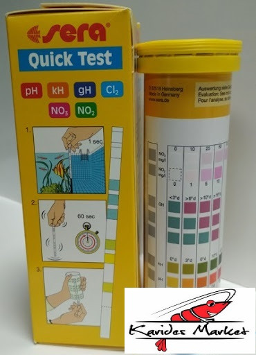 Sera Quick 6 in 1 Test Basit ve Hızlı Test Çubuğu ( 50 Ölçüm ) Sera Quick 6 in 1 Test Basit ve Hızlı Test Çubuğu ( 50 Ölçüm )