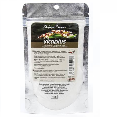 Vitaplus Karides Yemi 40 Gram - Vitamin Desteği Shrimp Food Shrimpsfor Ever Vitaplus Karides Yemi 40 Gram - Vitamin Desteği Shrimp Food Shrimpsfor Ever