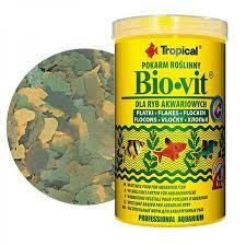 Tropical Bio-vit 100Ml / 20gr. Kutulu Lifli Balık Karides Pul Yemi SKT:09/2024 