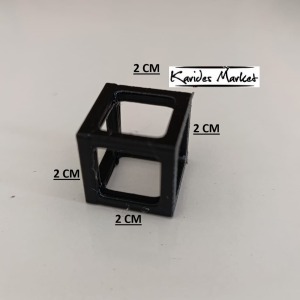 1 Adet Siyah KARİDES KÜPÜ SUDOKU KÜP 2x2x2 Cm Salınım Yapmayan Petg 3d Dıy
