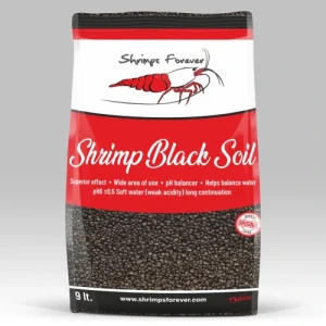 Shrimps Forever 9 L Black Soil 2 -3 mm Karides ve Bitki Toprağı /Japonya Üretimi Aktif Toprak