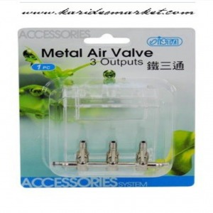 İsta Metal Air Valve - 3 Çıkışlı Hava Dağıtıcı Musluk 3 Lü Dağıtıcı Vana 1 Adet ISTA