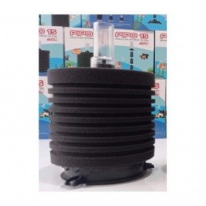 Meç Pipo15 Büyük Boy Yeni Model Biyolojik Siyah Süngerli Akvaryum Üretim Pipo Filtresi 12 x 25 CM Siyah 