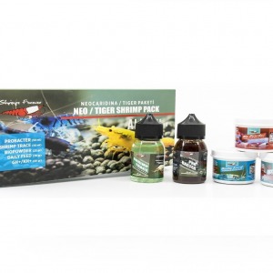 Neocaridina Tiger Paketi - Neo Tiger Shrimp Pack Karides ve Omurgasız Yemi - Shrimp Food Shrimpsfor Ever