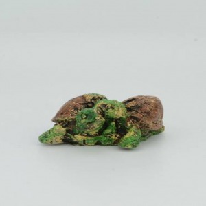 Mini Akvaryum Dekoru ( Kaplumbağalar ) Seramik - 1 Adet 