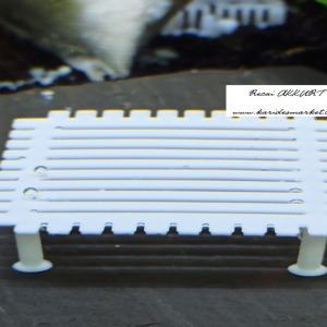 Şeffaf Renk Ayaklı 5x5 Cm Moss Standı Raf  - Salınım Yapmaz - 1 Adet 3D Dıy