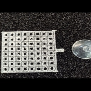 Şeffaf Renk 5x5 Cm Moss Standı Raf - Salınım Yapmaz - 1 Adet 3D Dıy