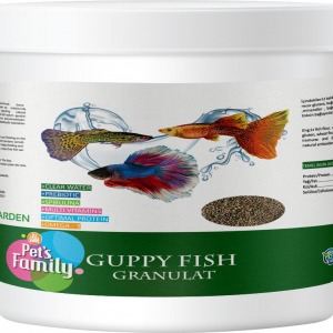Pets Family Guppy Fish Granulat 100ml/50g Probiotikli Günlük Besleyici Lepistes Balık Yemi 