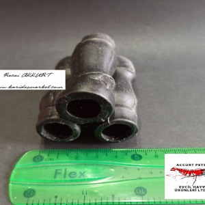 Fırınlanmış Seramik Yumurtlama ve Karides Saklanma Yuva Dekor Bambu Tüp 3 Gözlü Küçük Boy - 1 Adet