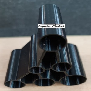 Siyah 9 Gözlü Üçgen Piramit Modeli Karides Saklanma Alanı 1 Adet - 3D Dıy 