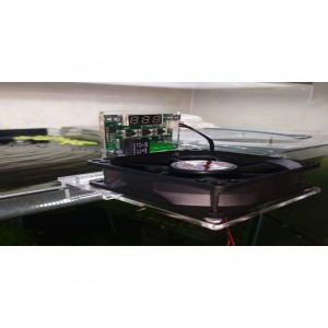 Dijital Termostatlı 12 Cm Çapında Çok Amaçlı Akvaryum Kuluçka Buzdolabı Soğutma Buhar Fanı 3D DIY 