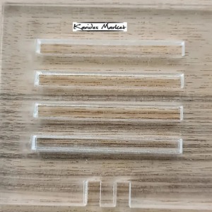 Şeffaf Renk 5 Cm x 5.7 Cm Moss Standı Raf - Salınım Yapmaz - 1 Adet 3D Dıy 