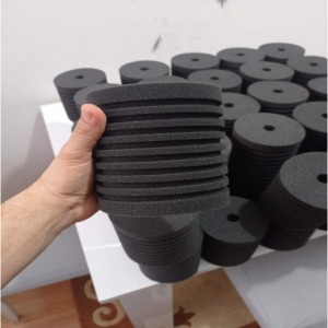 Meç Yedek Siyah - Gri Sünger Pipo15 Büyük Boy Yeni Model Biyolojik Sünger 12 x 19 CM Siyah 