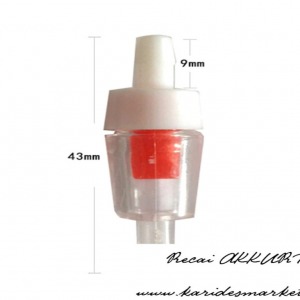 Akvaryum Hava Motoru Hortum Osmos Çek Valf ( Check Valve ) 1 Adet Kırmızı Renk