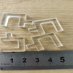 Şeffaf 10 mm Cam İçin Buhar Camı Tutucular 4 Adet Takım - 3D DIY 