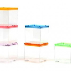 Mini Betta Kabı 10x10 Cm Fanus - 1 Adet  Beta Kap
