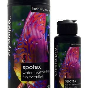 CRYSTALPRO SPOTEX 125 ML / Tatlı su ve tuzlu su balıklarındaki beyaz benek ve diğer parazitlere karşı etkili bir su düzenleyici sıvı katkısı