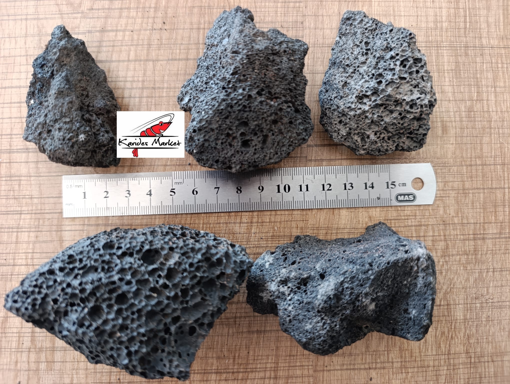 5 Adet Siyah Renk Lav Taşı Kayası 5-10 cm boyutlarında Dekor Moss Bitki Sarımı İçin